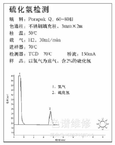 硫化氢检测气相色谱仪图谱