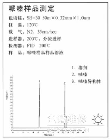 哌嗪气相色谱仪分析图谱